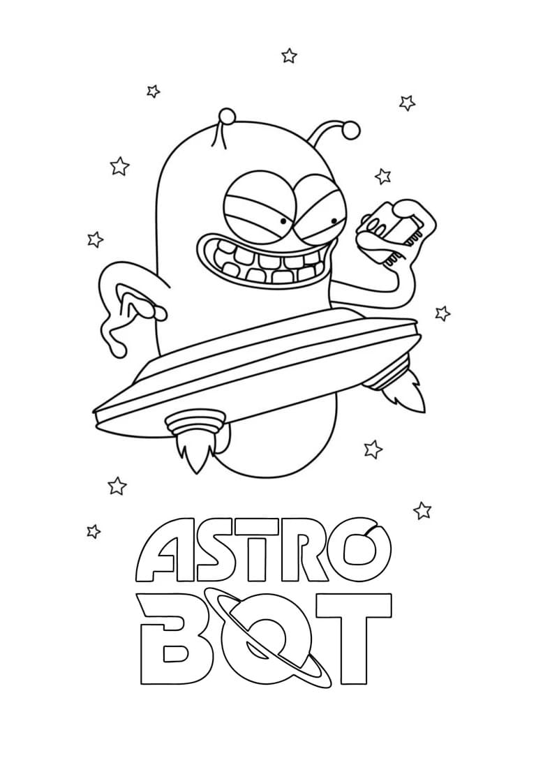 Coloriage Gratuit Astro Bot