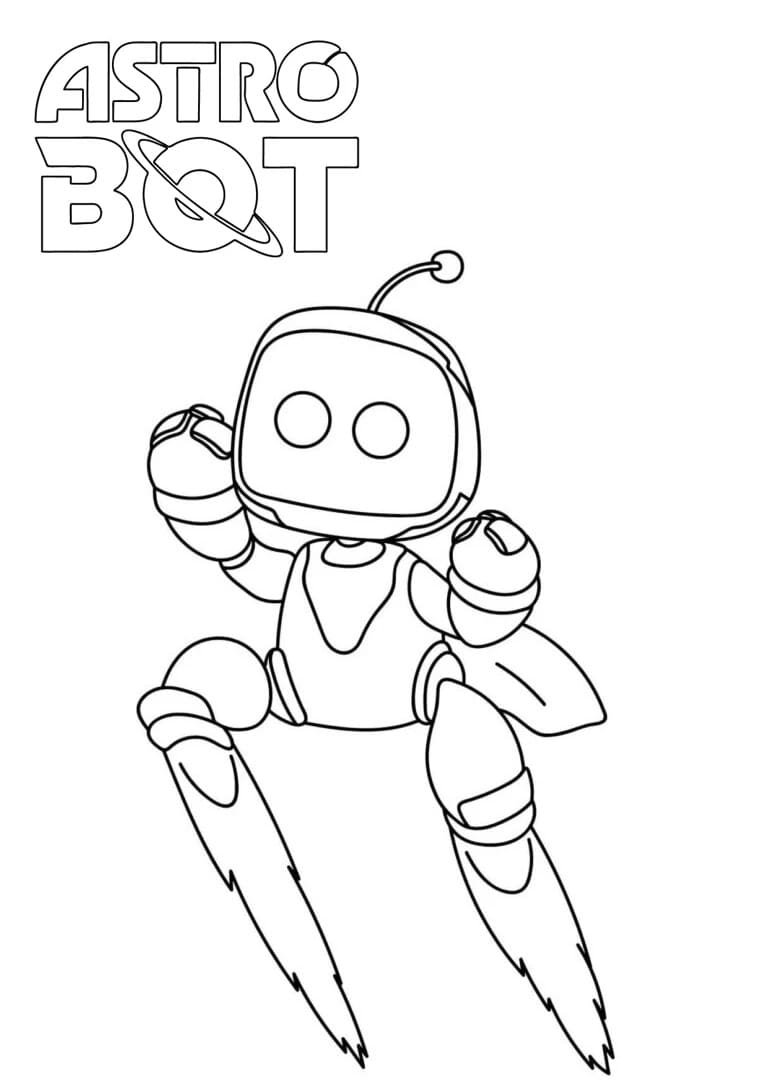 Coloriage Imprimable Astro Bot