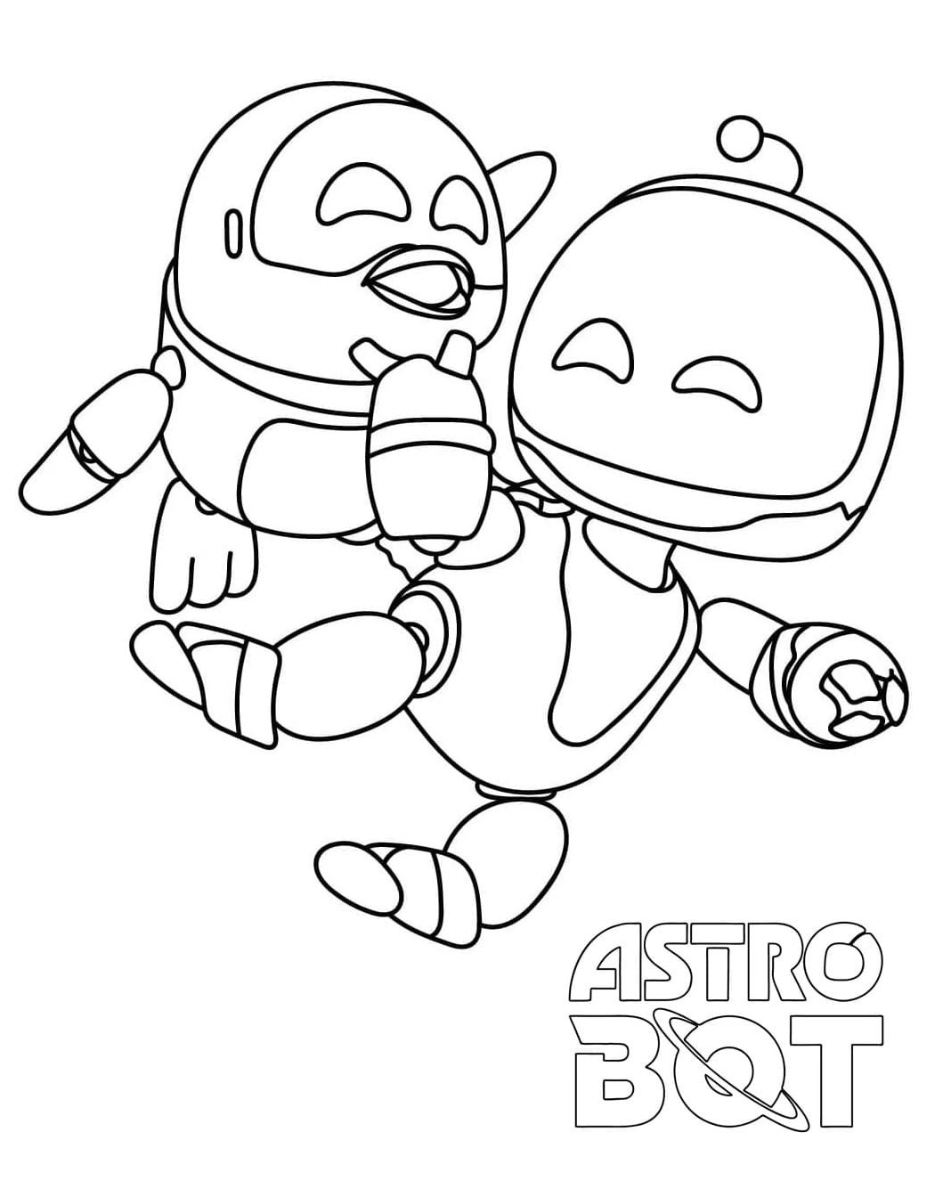 Coloriage Imprimable Gratuit Astro Bot