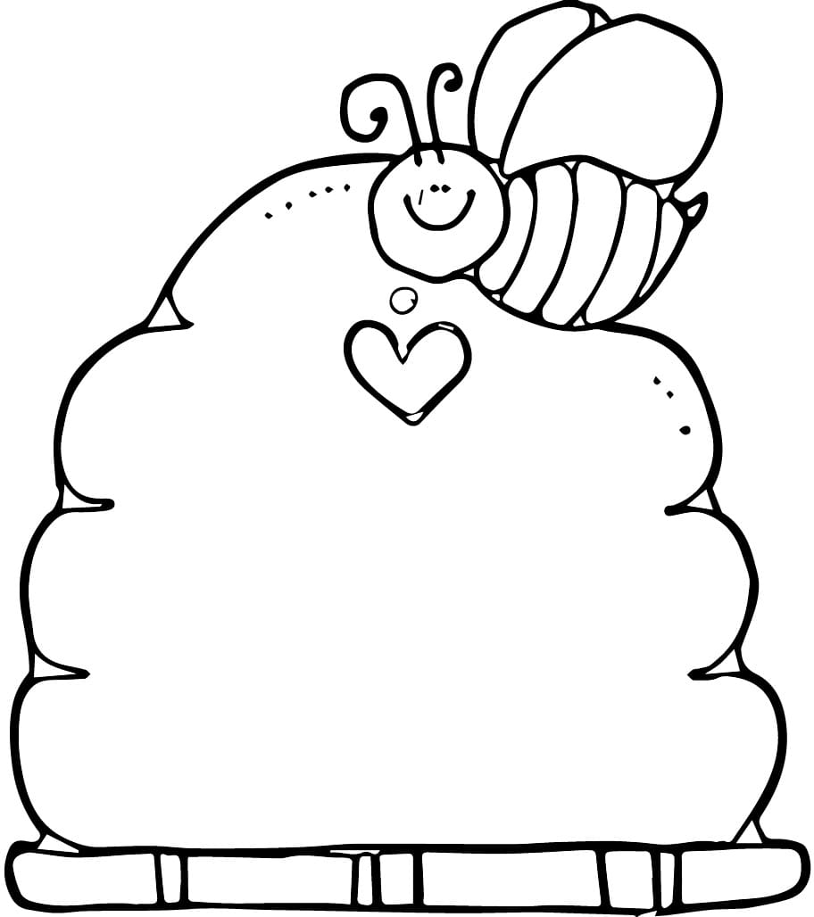 Coloriage Jolie ruche