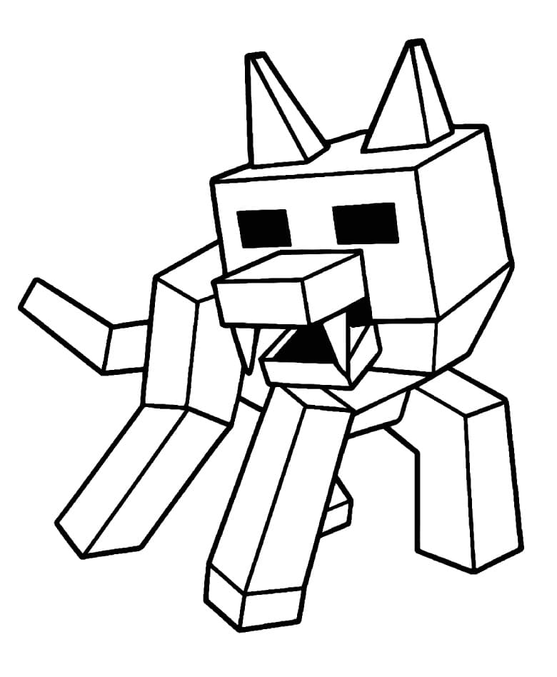 Coloriage Loup 99 Nuits dans la Forêt