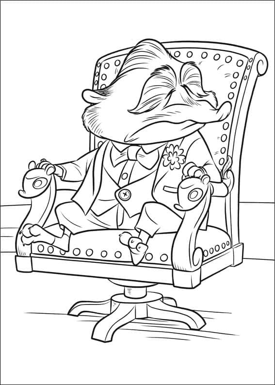 Coloriage Mr. Big de Zootopie