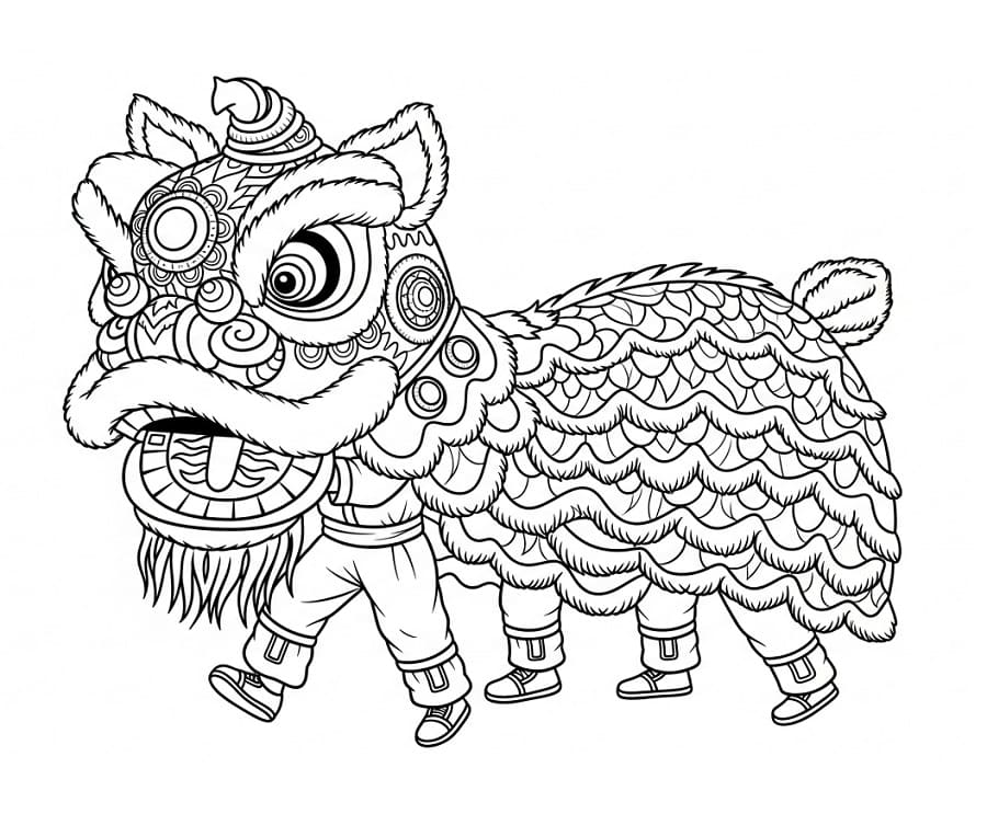 Coloriage Nouvel An Chinois Pour Enfants