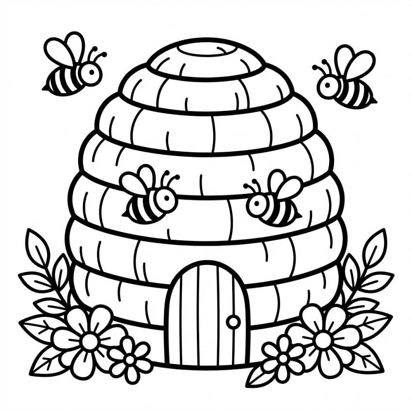 Coloriage Ruche