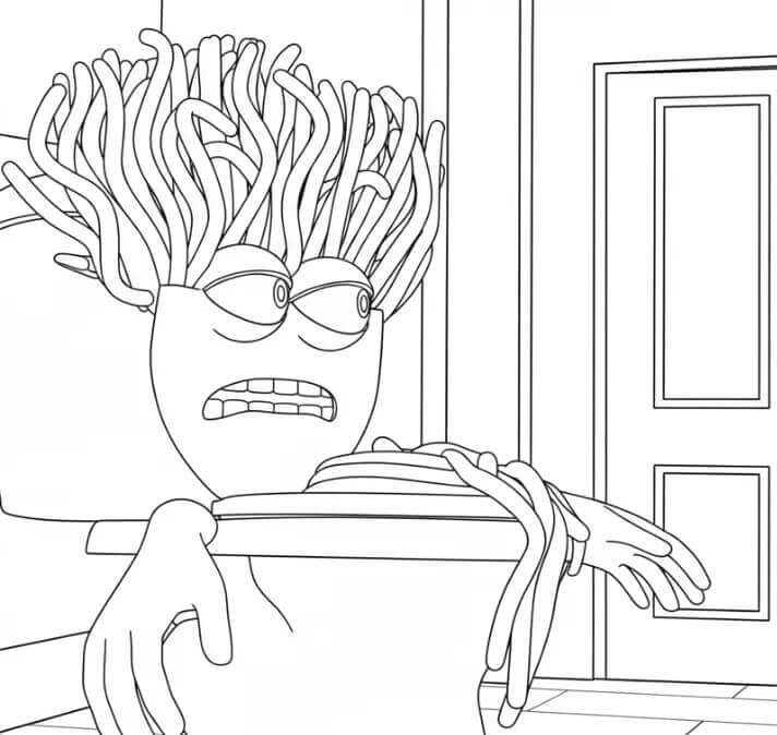 Coloriage Spaghetti Tualetti Imprimable Gratuit