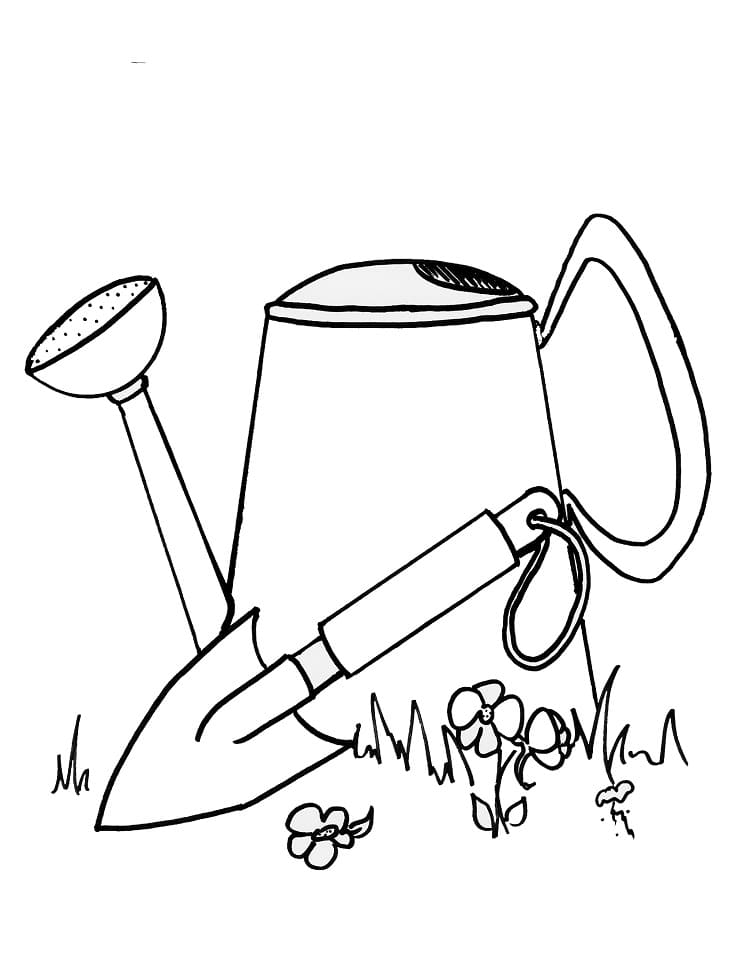 Coloriage Arrosoir Gratuit