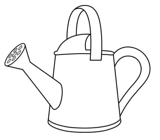 Coloriage Arrosoir Imprimable Pour les Enfants