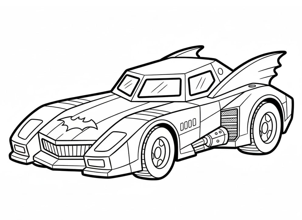 Coloriage Batmobile 1