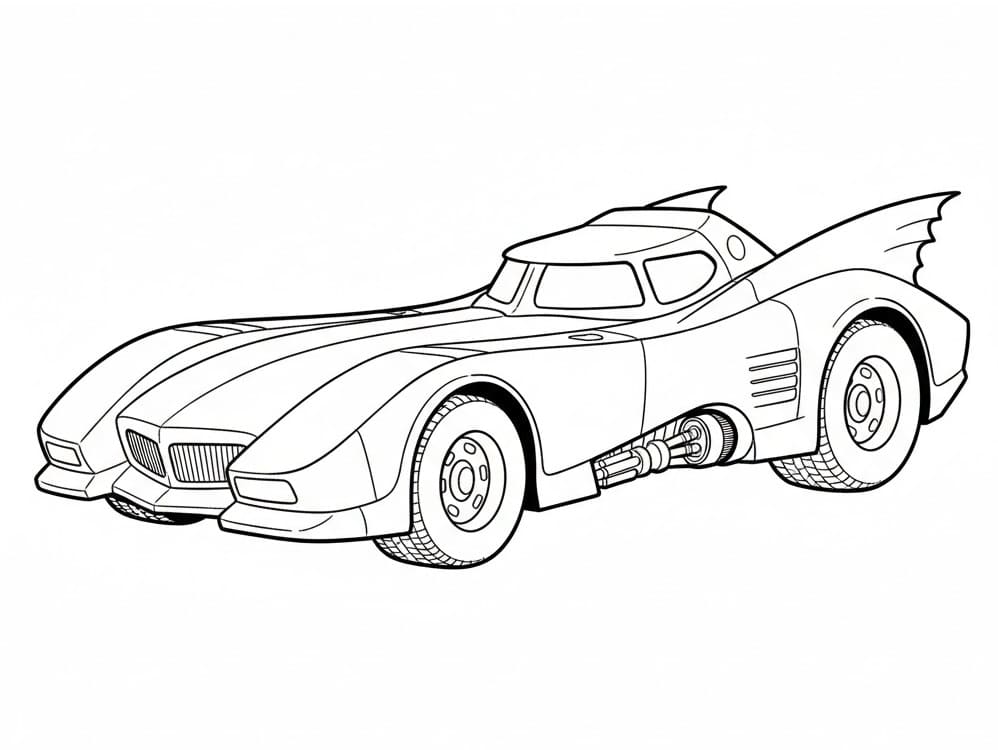 Coloriage Batmobile 2