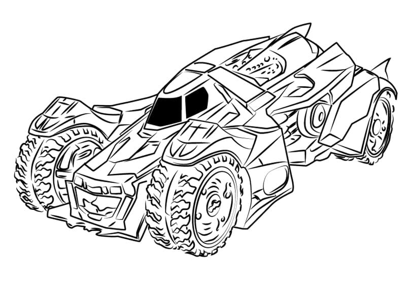 Coloriage Batmobile animée