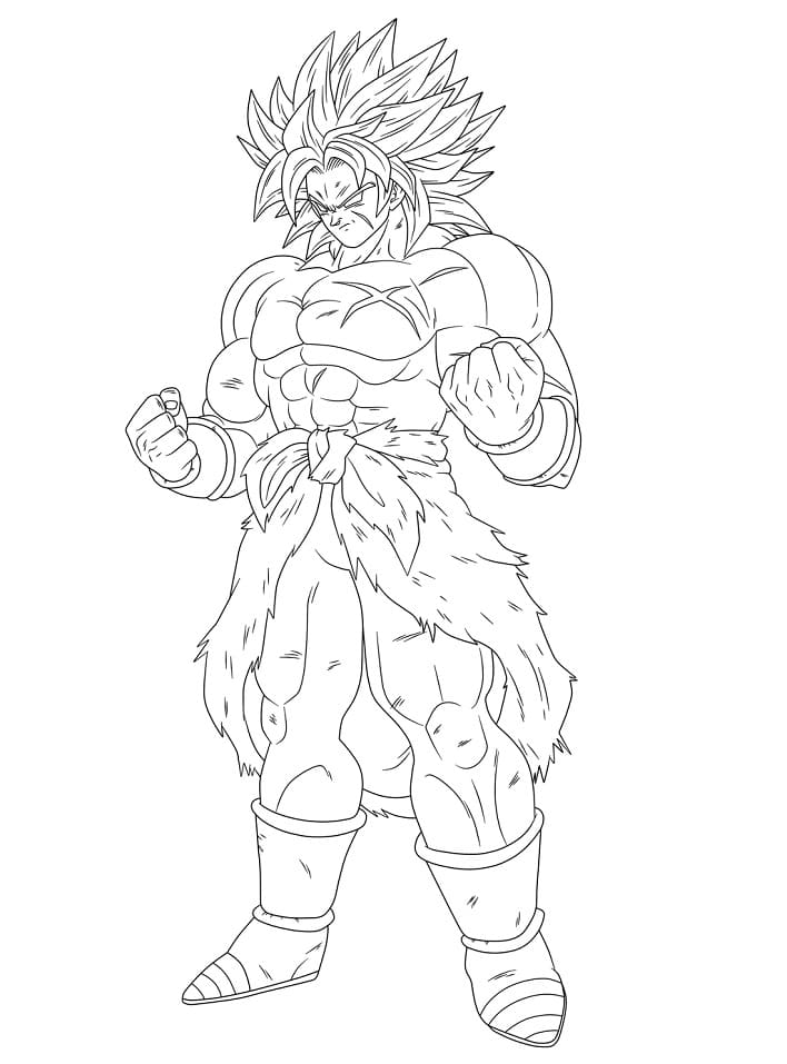 Coloriage Broly Dragon Ball