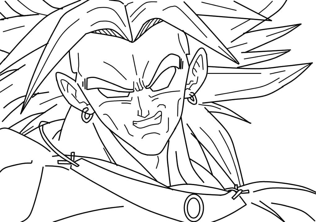 Coloriage Broly génial
