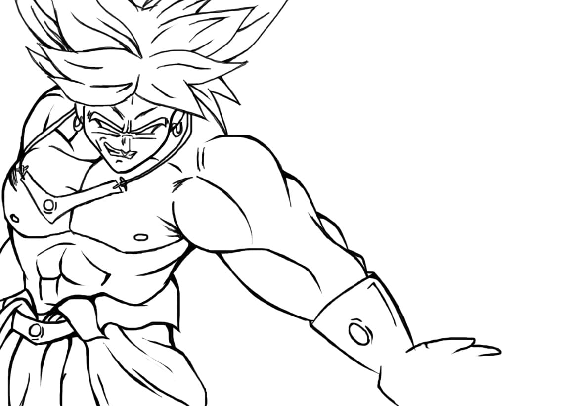 Coloriage Broly Gratuit