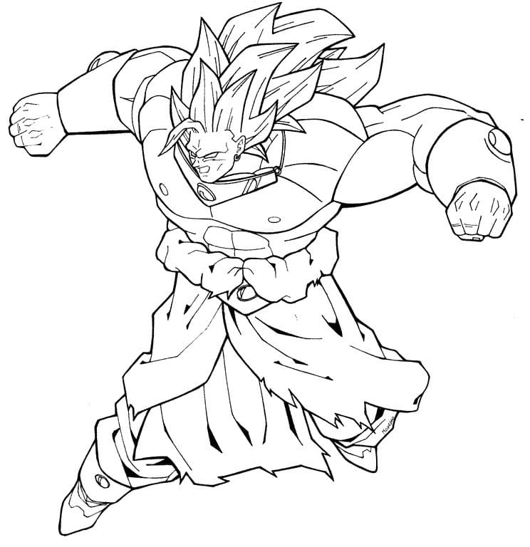 Coloriage Broly Imprimable Gratuit