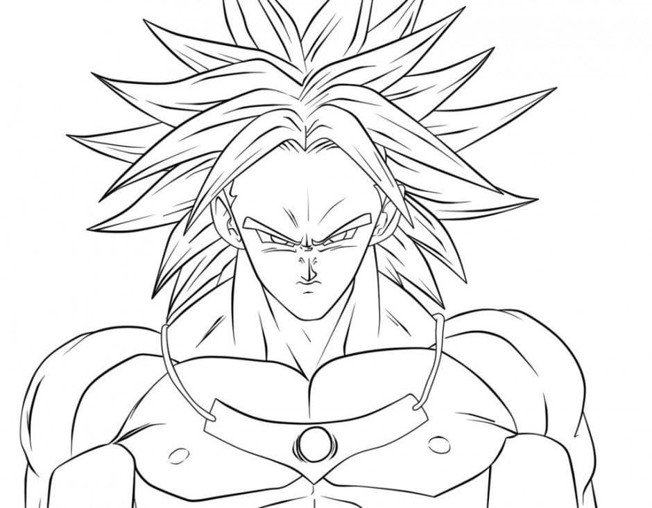 Coloriage Broly Imprimable