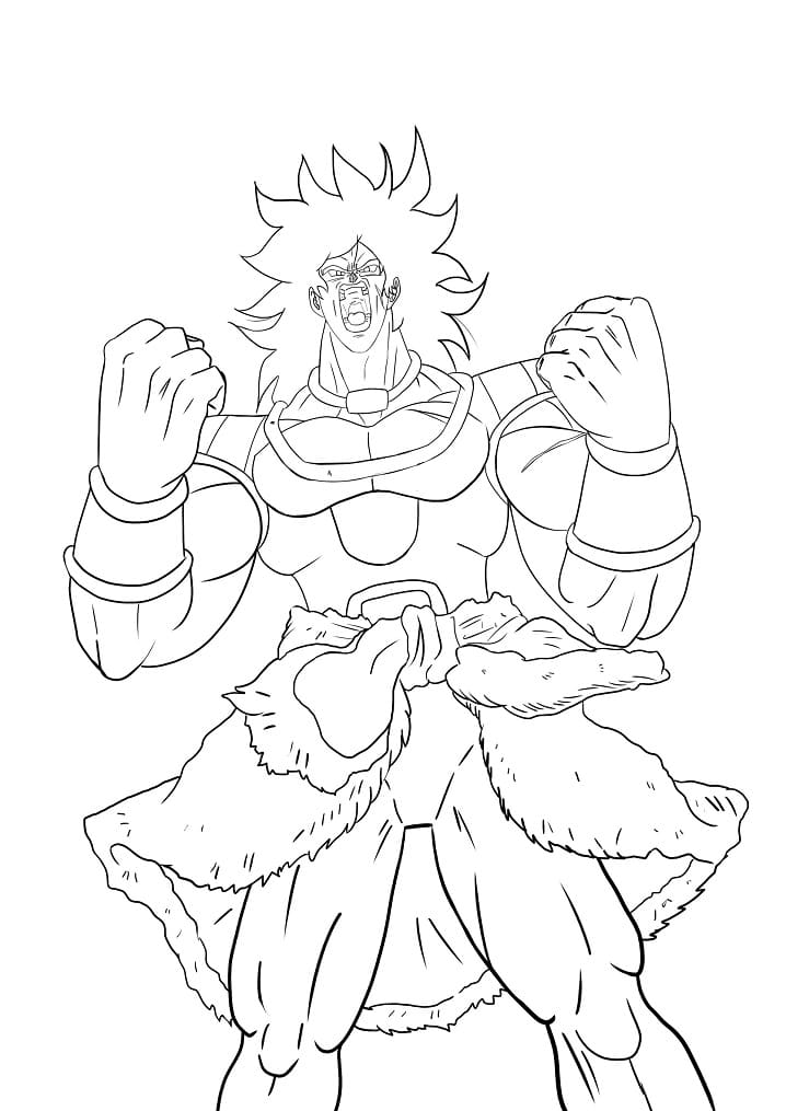 Coloriage Broly Pour Enfants