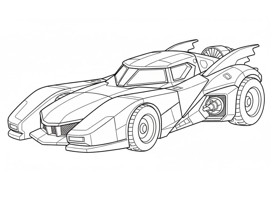 Coloriage Batmobile