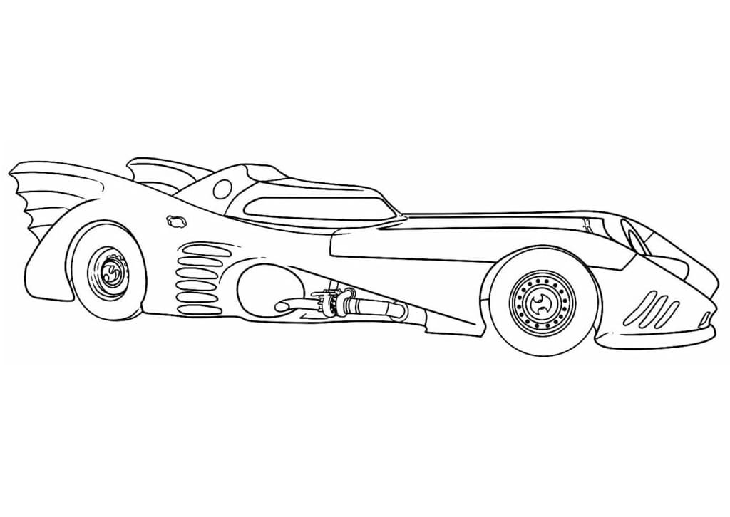 Coloriage Dessin Gratuit de Batmobile