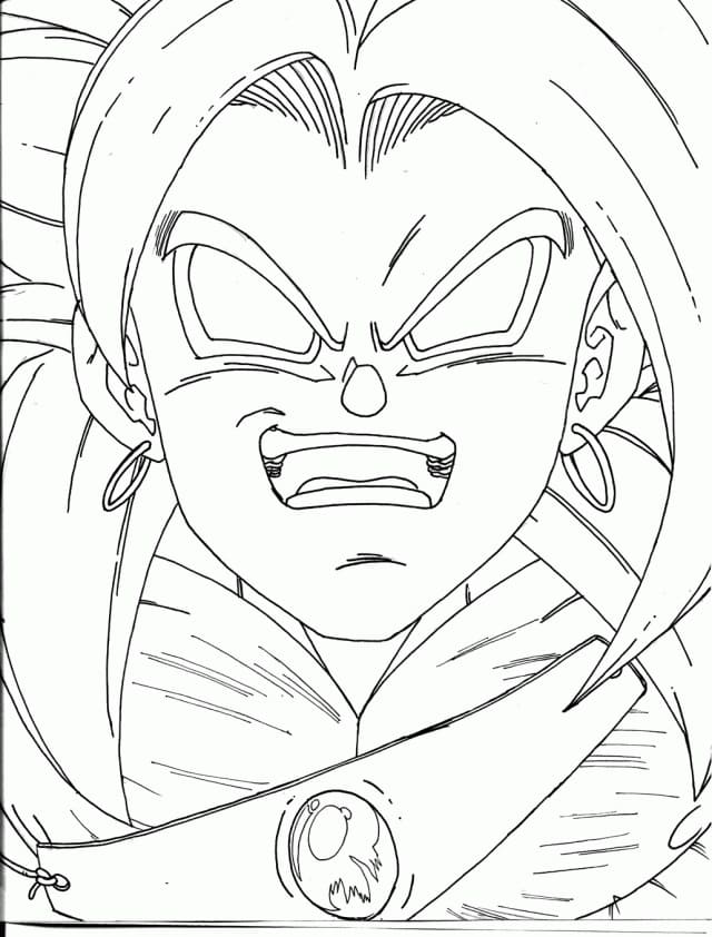 Coloriage Dessin Gratuit de Broly