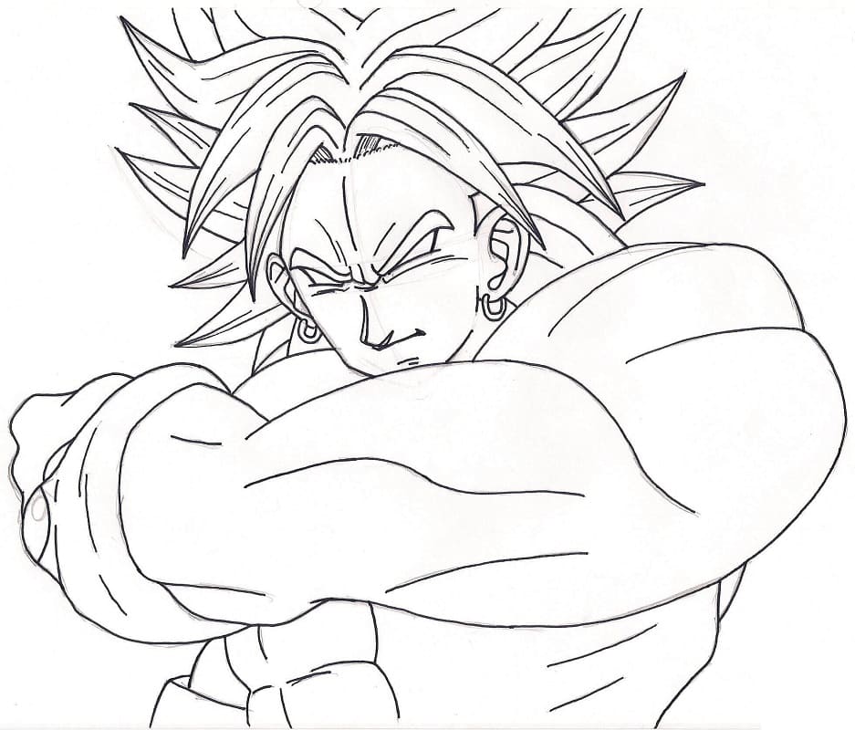 Coloriage Gratuit Broly