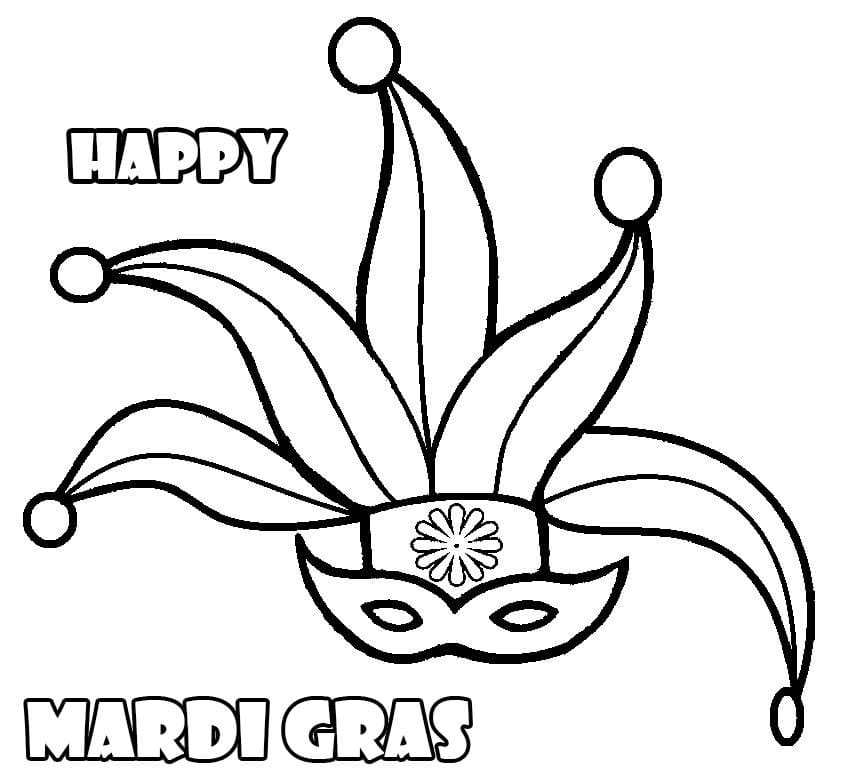 Coloriage Gratuit Mardi Gras Pour les Enfants