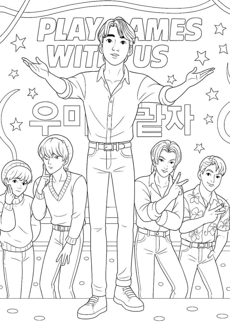 Coloriage Gratuit Saja Boys