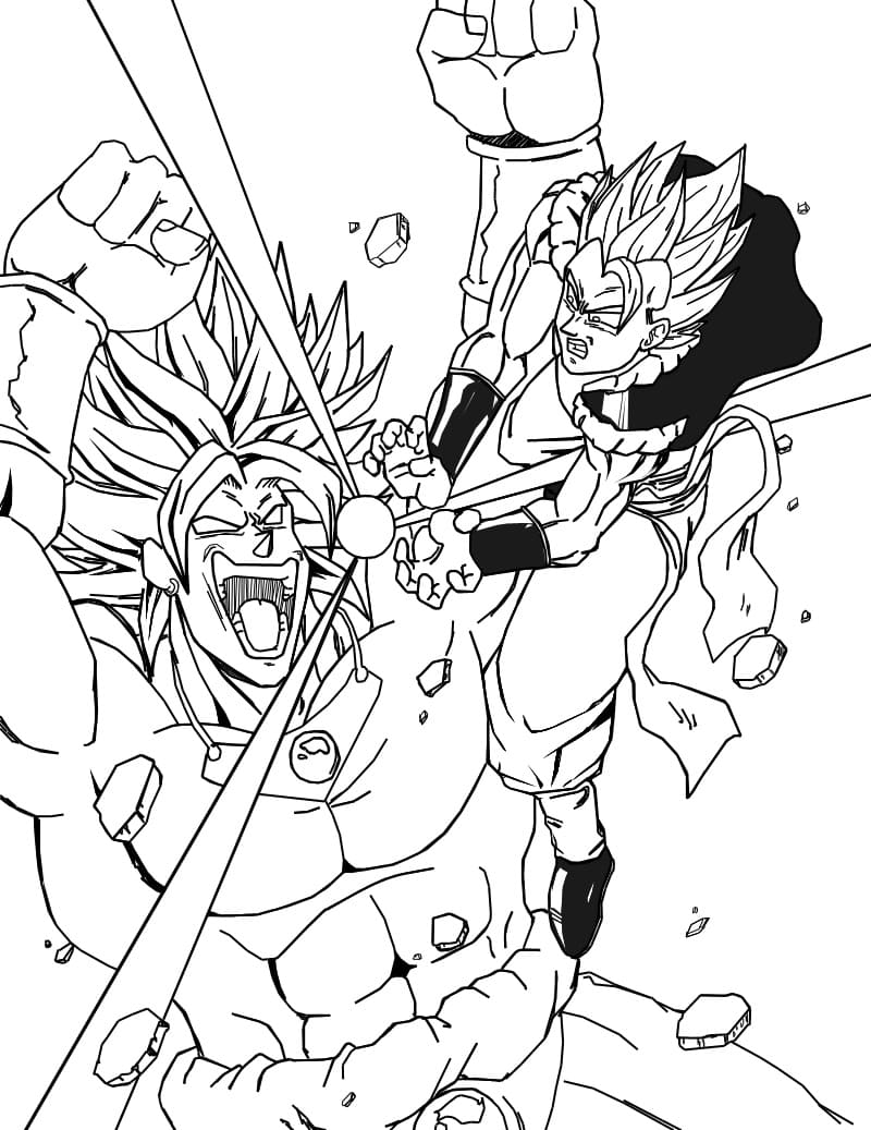 Coloriage Imprimable Broly