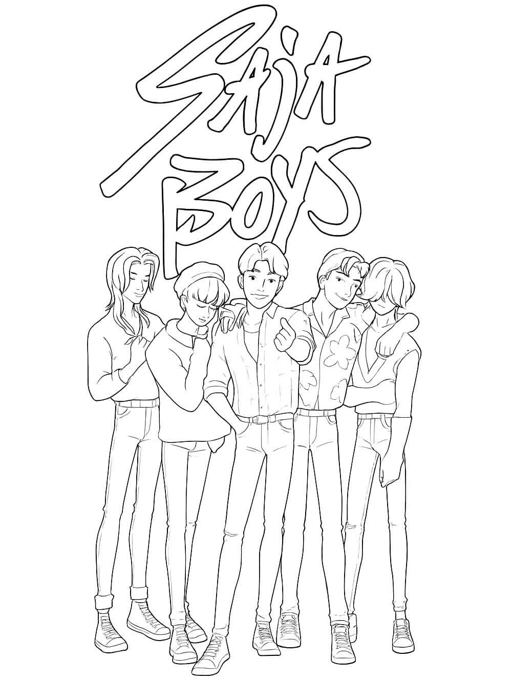 Coloriage Saja Boys 2