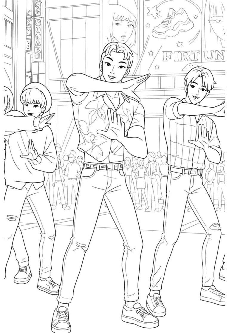 Coloriage Saja Boys Gratuit