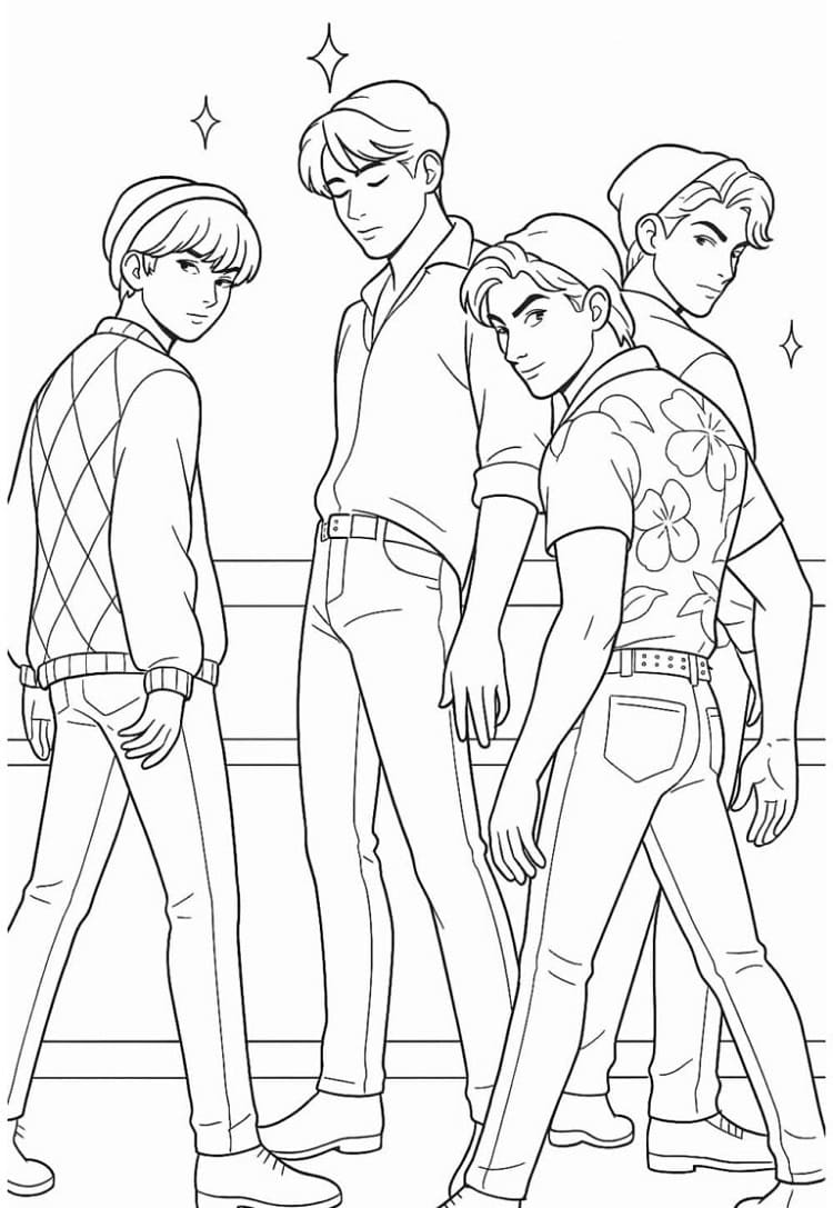 Coloriage Saja Boys Personnages