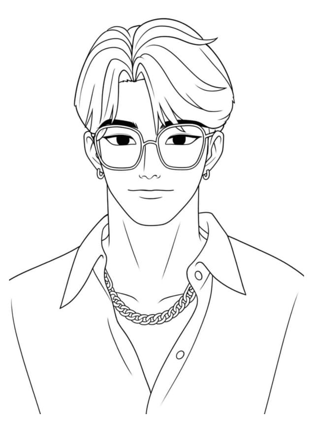 Coloriage Saja Boys Pour les Enfants de 3 Ans