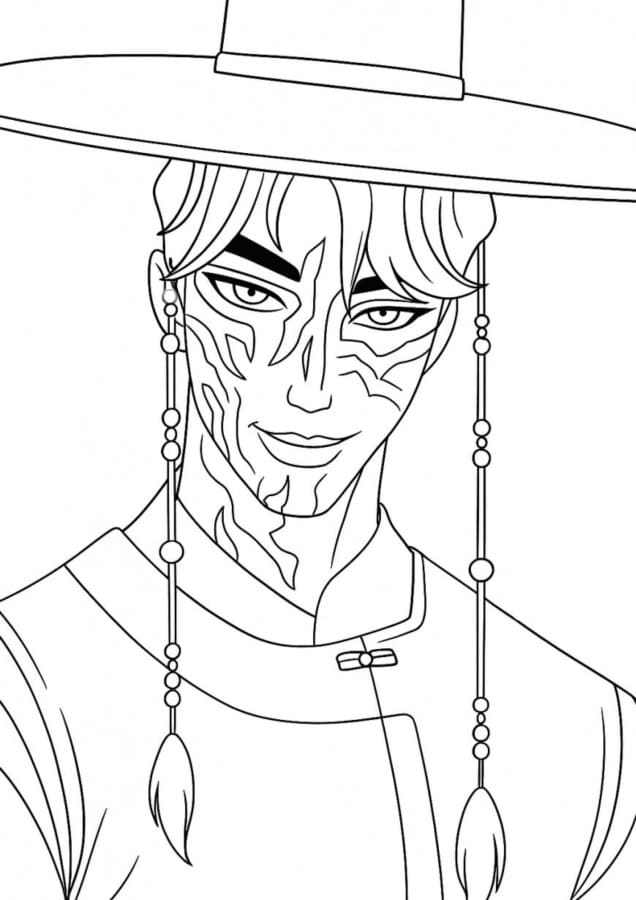 Coloriage Saja Boys Pour les Enfants de 5 Ans