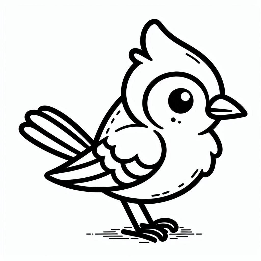 Coloriage Un Geai Bleu