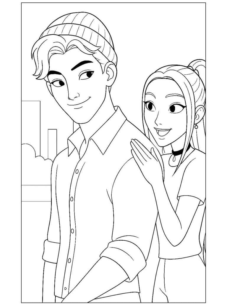 Coloriage Abby de Saja Boys