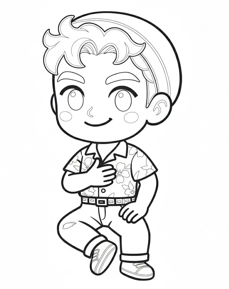 Coloriage Abby Saja Chibi