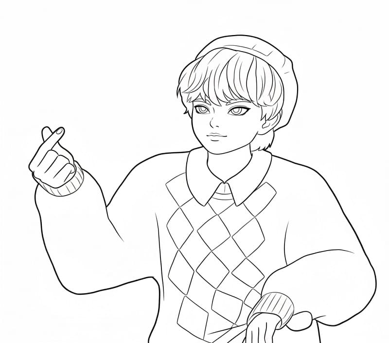 Coloriage Baby Saja Gratuit Pour les Enfants