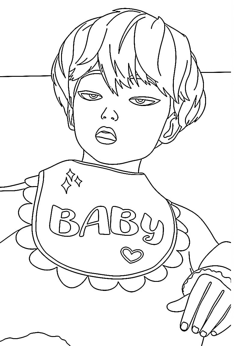 Coloriage Baby Saja Imprimable Gratuit Pour les Enfants