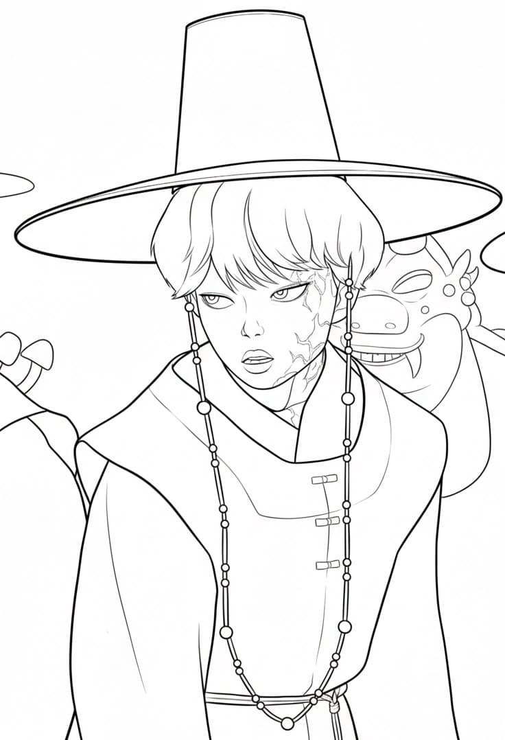 Coloriage Baby Saja Imprimable Pour les Enfants