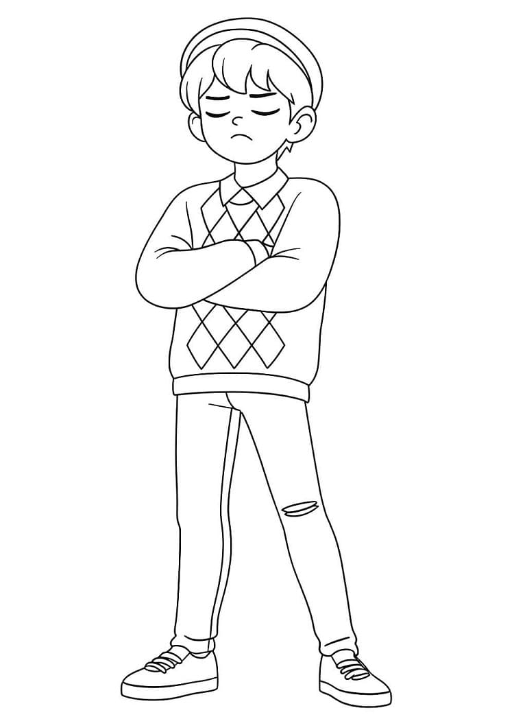 Coloriage Baby Saja KPop Demon Hunters