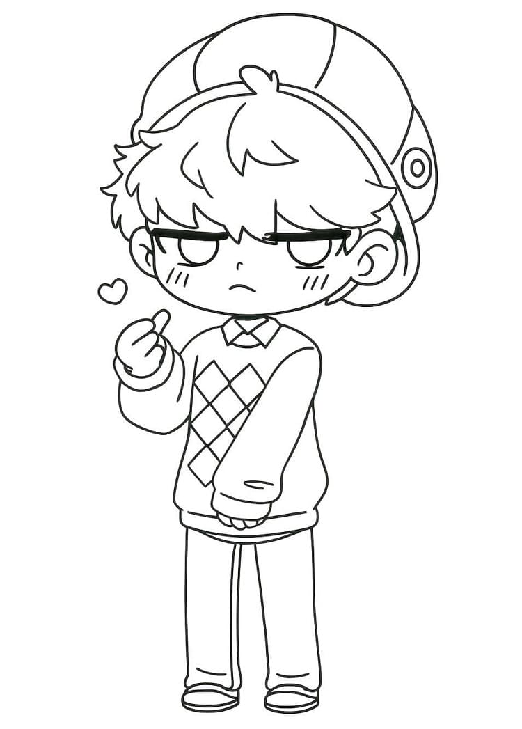 Coloriage Baby Saja très Mignon