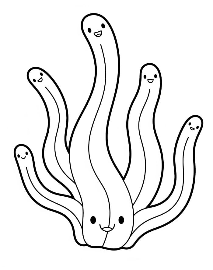 Coloriage De délicieuses algues