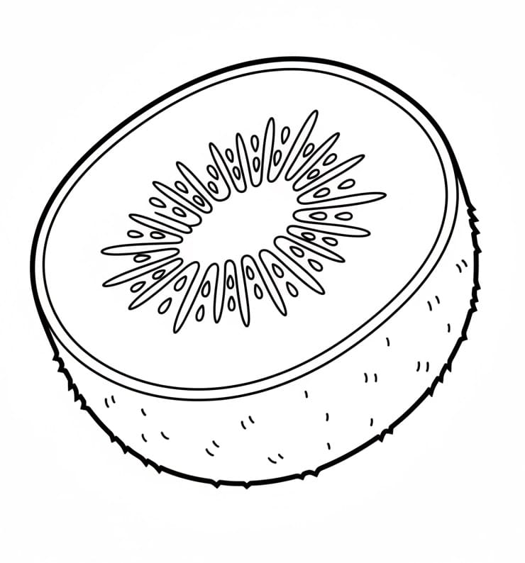 Coloriage Demi-kiwi