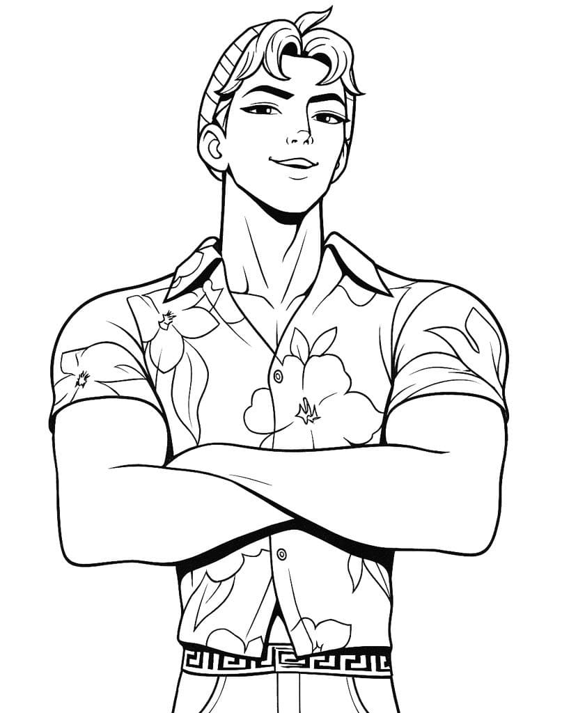 Coloriage Dessin de Abby Saja Gratuit