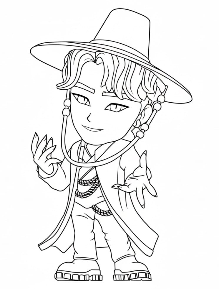 Coloriage Dessin de Jinu Gratuit