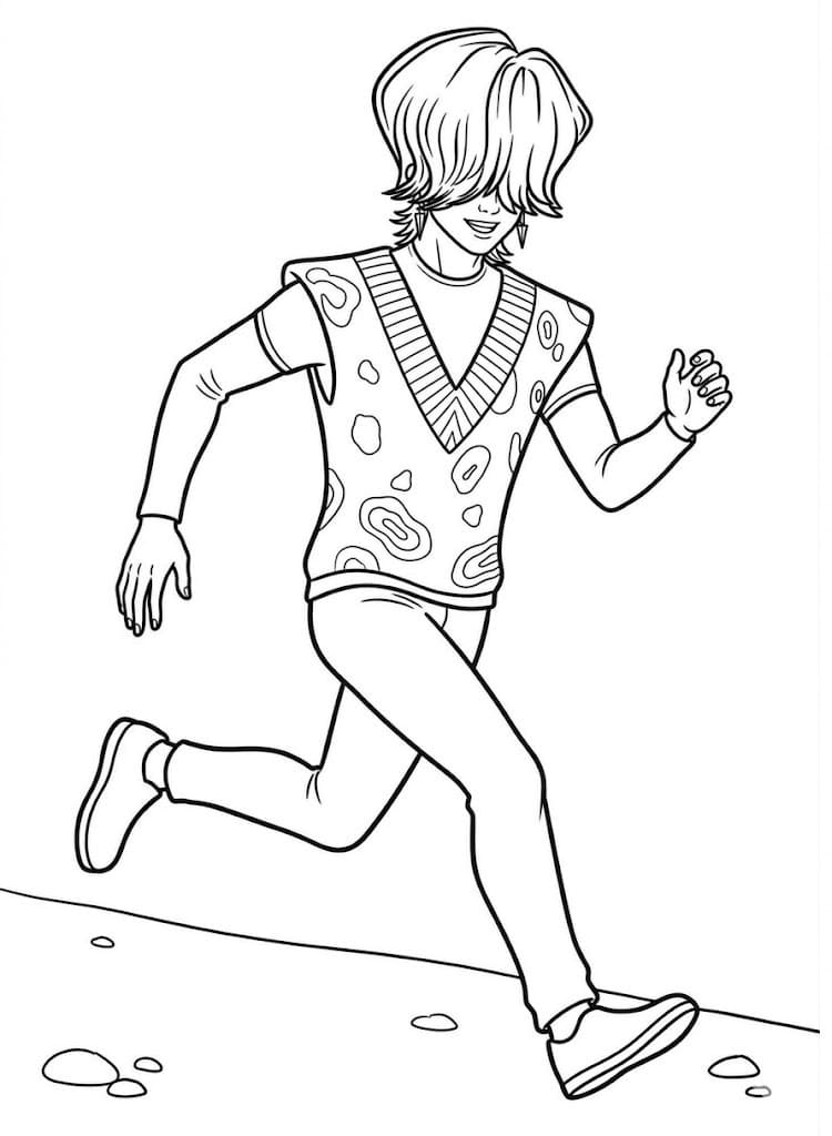 Coloriage Dessin de Mystery Saja Gratuit