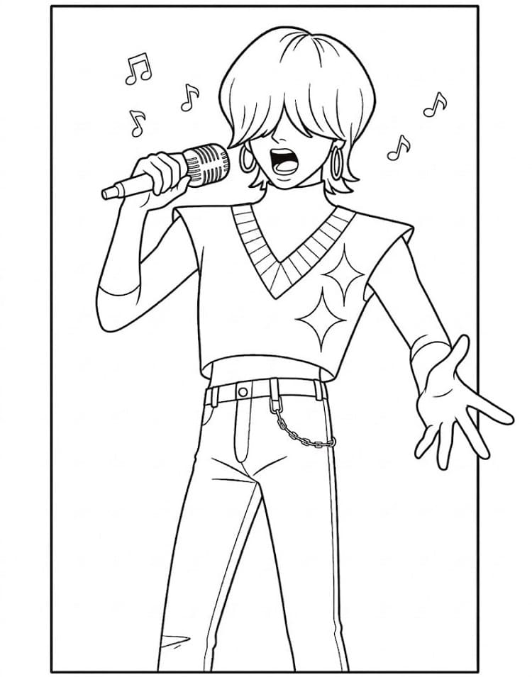 Coloriage Dessin de Mystery Saja