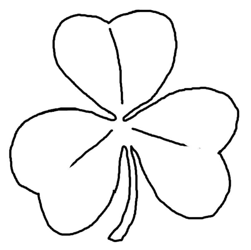 Coloriage Dessin de Trèfle
