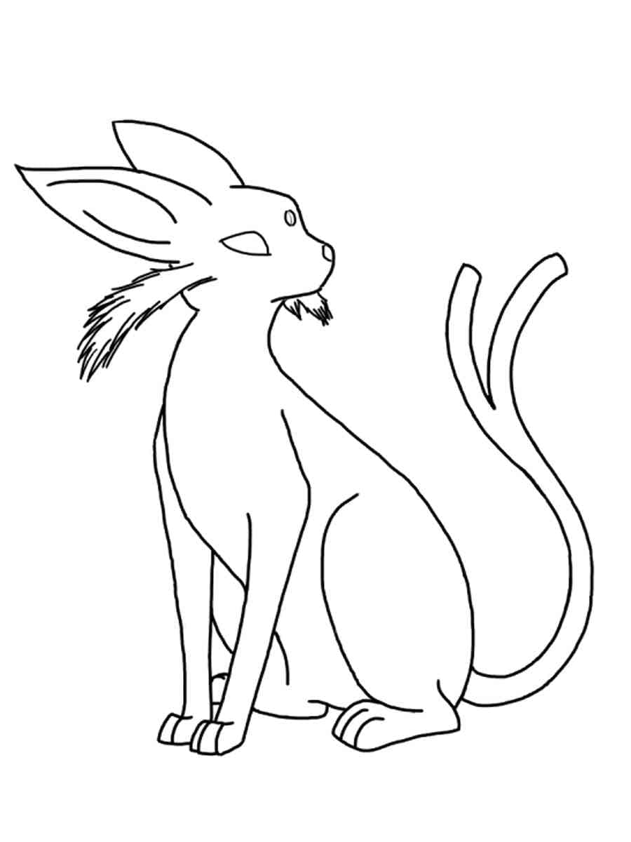 Coloriage Dessin Gratuit de Espeon
