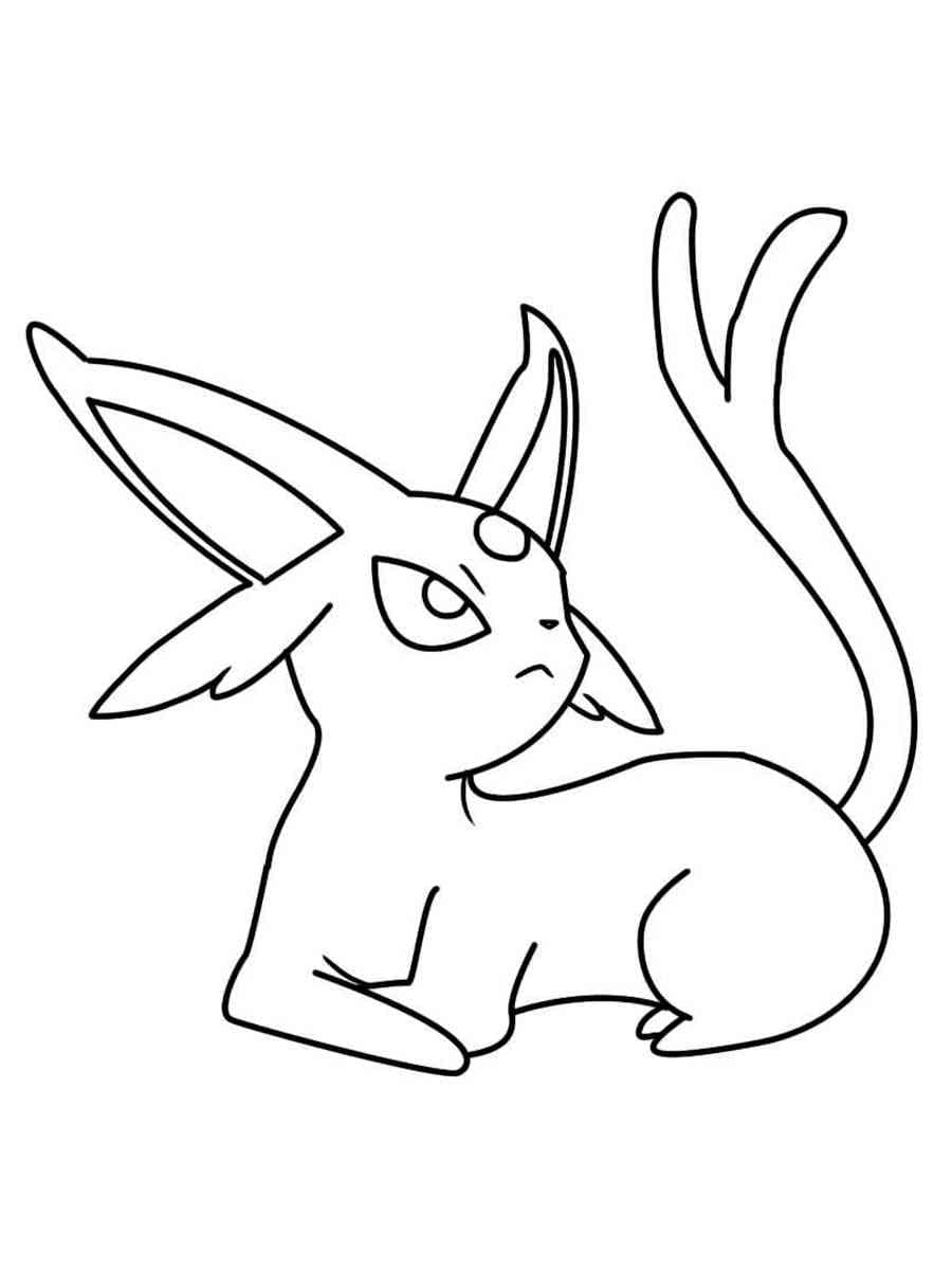 Coloriage Espeon génial