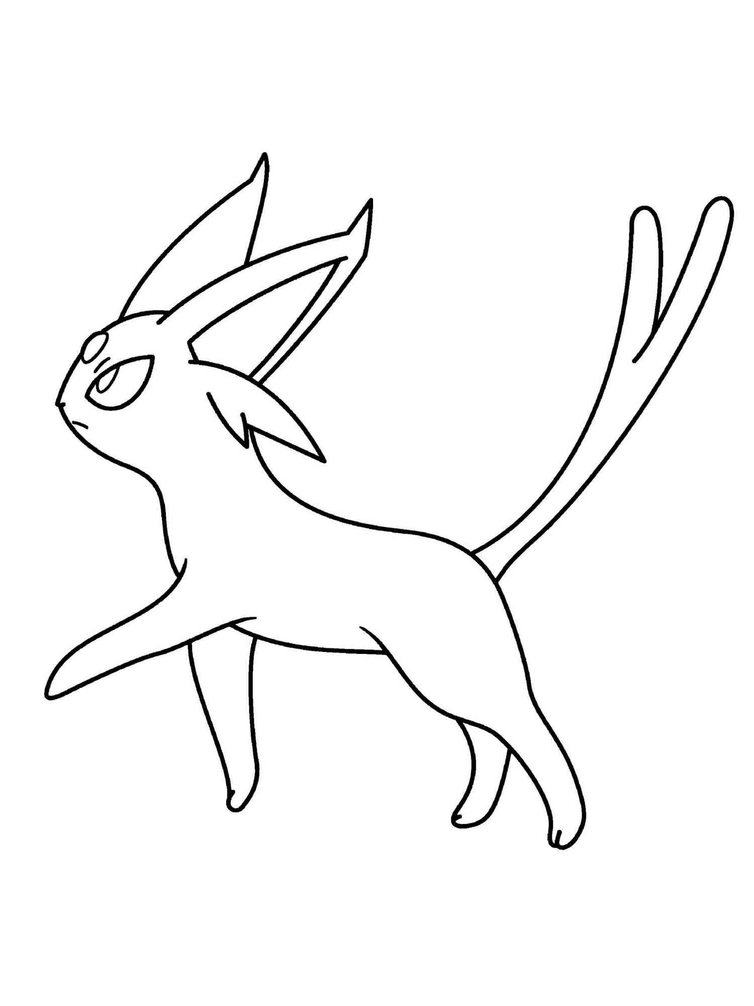 Coloriage Espeon Gratuit
